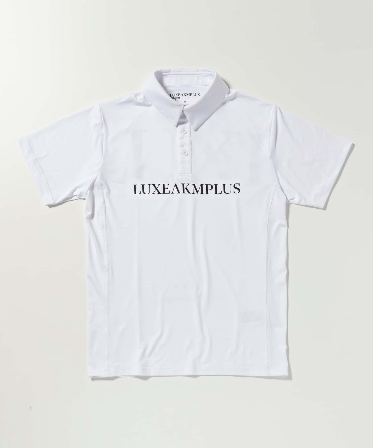 LUXEAKMPLUS(リュクスエイケイエムプラス)ゴルフ フロントロゴ半袖ポロシャツ