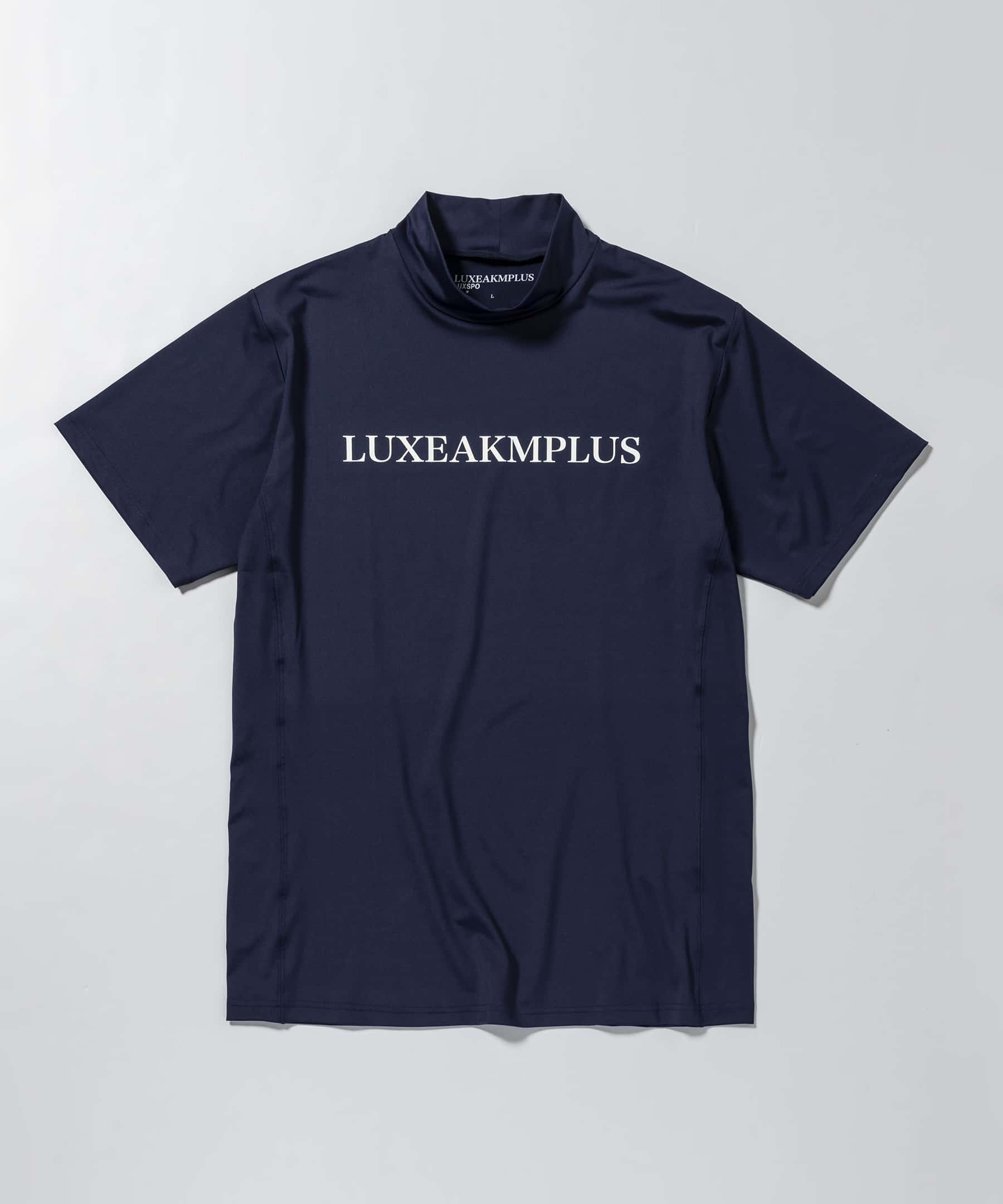LUXEAKMPLUS(リュクスエイケイエムプラス)ゴルフ ベーシックロゴモックネック半袖Tシャツ