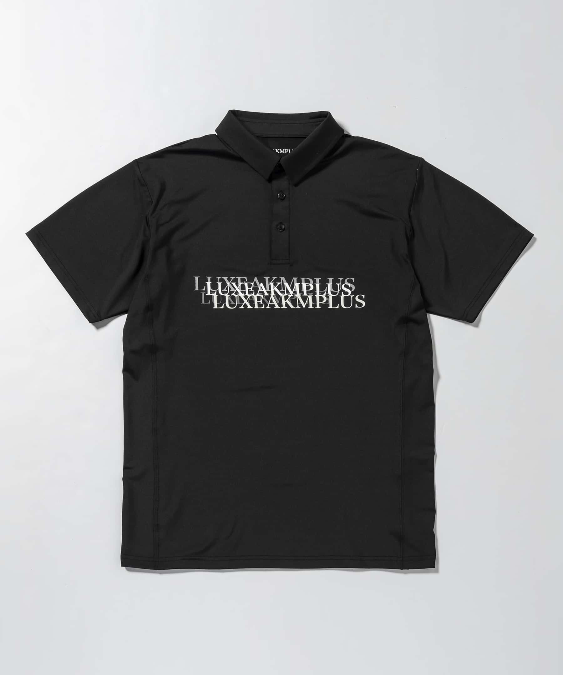 LUXEAKMPLUS(リュクスエイケイエムプラス)ゴルフ マルチロゴ半袖ポロシャツ